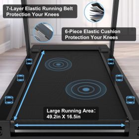 Gym Equipment Foldable Treadmill Support Bluetooth and Customized Programs Treadmill With Incline Bieżnie Running Machine Home