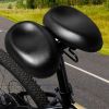 Oversized Bike Seat Adjustable Wideness Waterproof PU Leather Seat Bike Universal Replace Seat Bicycle Saddle Bike Accessories