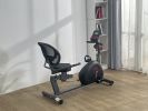Recumbent Exercise Bike for Home Stationary Bike Sturdy Quiet 8 Levels Recumbent Bikes Large Comfortable Seat Heart Rate Handle