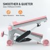 Mini stepper for sports, stepper with resistance band, stepper with 300LBS load, hydraulic fitness stepper with LCD display