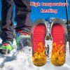 Full Foot Heating Insoles Boot Shoes Heater Pads Electric Heated Insoles With Battery Box Winter Feet Warm Electrically Sock Pad