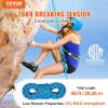 VEVOR Static Climbing Rope, 96 ft Outdoor Rock Climbing Rope with 26KN Breaking Tension, 0.4'' /10mm High Strength Safety Rope