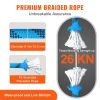 VEVOR Static Climbing Rope, 96 ft Outdoor Rock Climbing Rope with 26KN Breaking Tension, 0.4'' /10mm High Strength Safety Rope