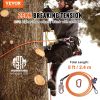 VEVOR Steel Core flipline, 1/2" x 8' Arborist Flipline, Flip Line for Tree Climbing with Alloy Steel Snap Hook