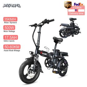 ebike 400W 48V 30AH Adult Fat Tire electric bike Folding Electric Bicycle City Commuter Electric Bike Urban Ebike (Color: k300 17.5AH, size: 48V)