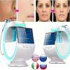 7 in 1 Ultrasonic cryotherapy Ice blue magic mirror skin analyzer microdermabrasion skin care machine Multifunctional ce